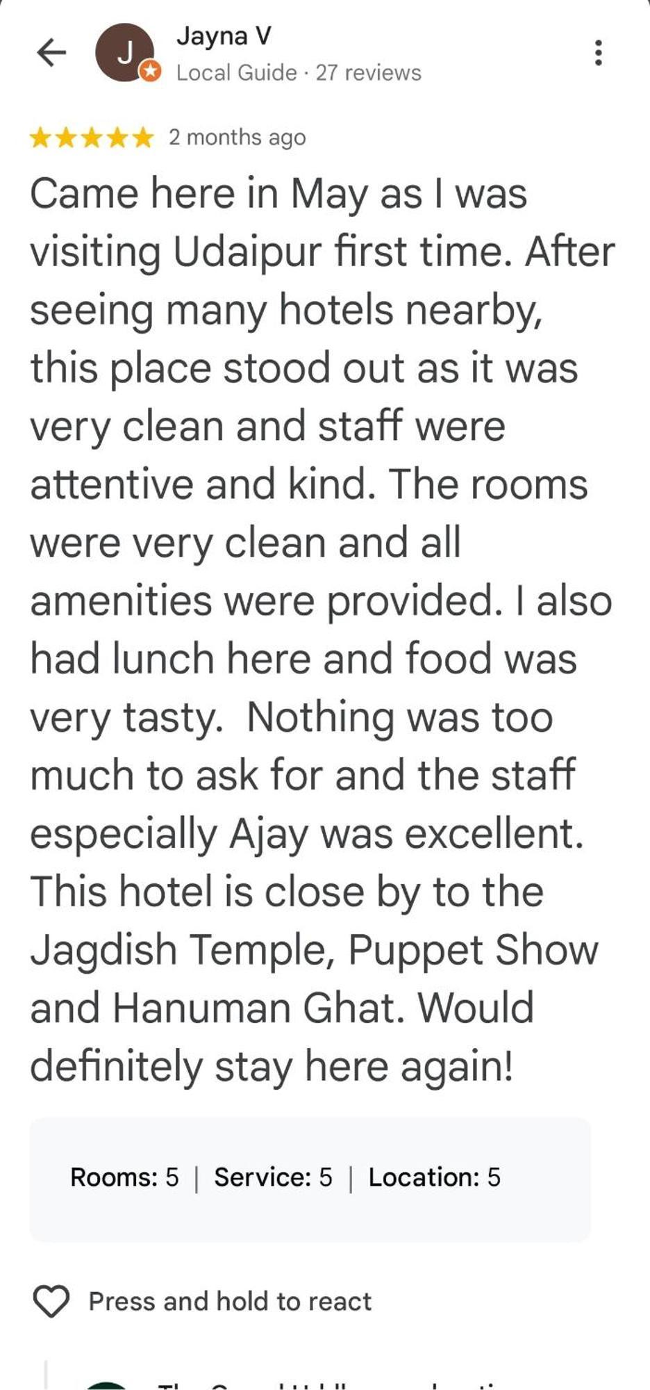 The Grand Uddhav- A Boutique Hotel أُودايبور المظهر الخارجي الصورة